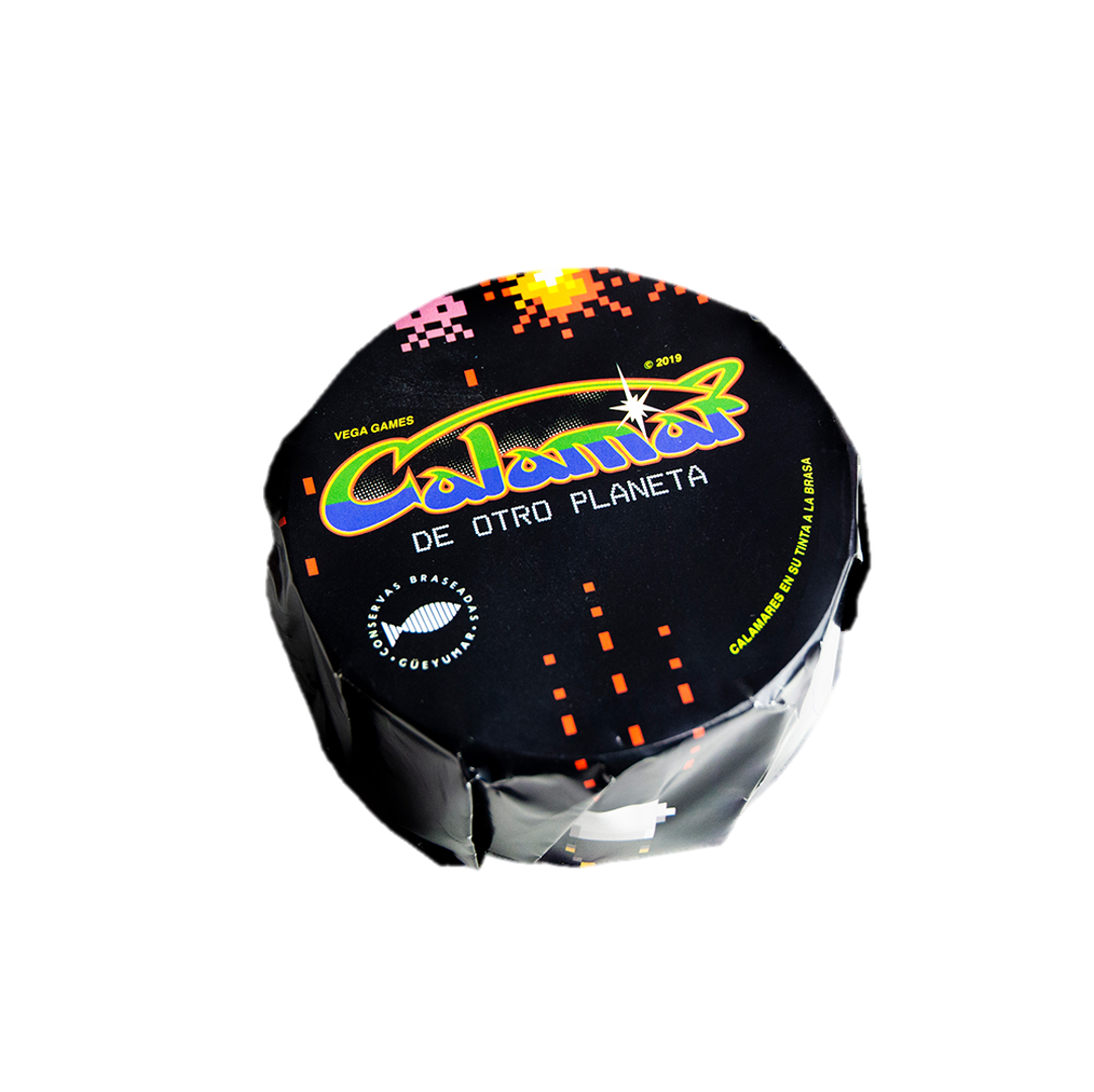 Calmar grillé dans sa propre encre