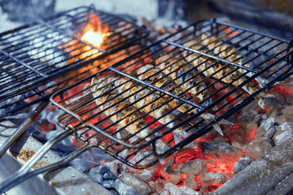 Chargrilled sardines