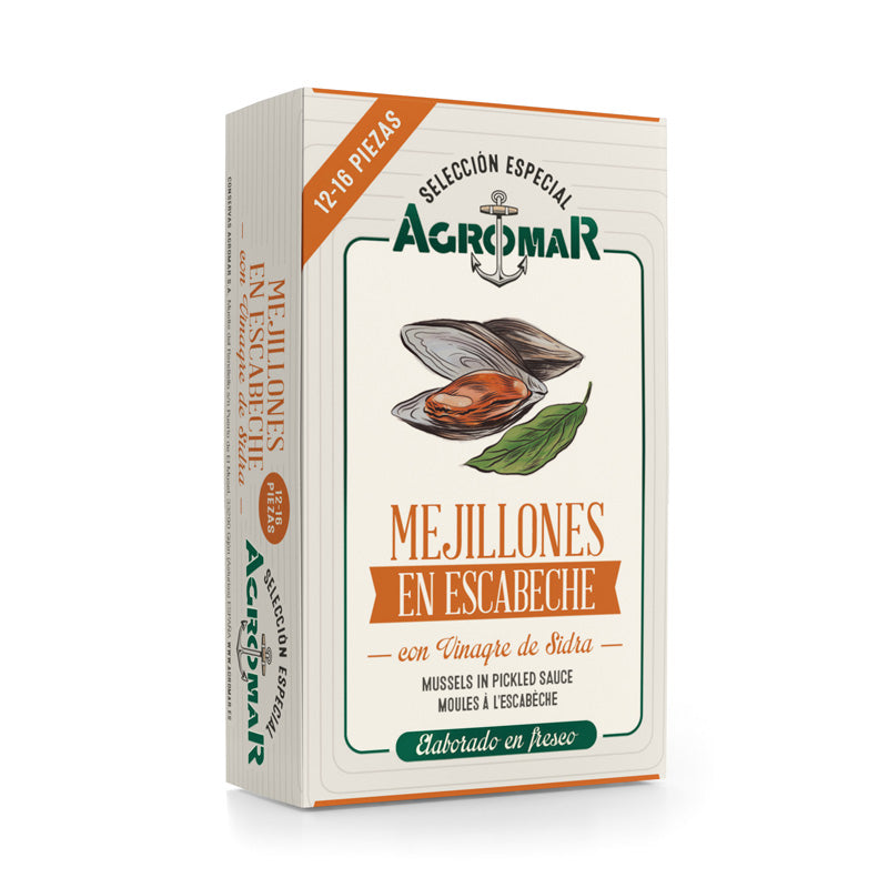 Mejillones en escabeche con vinagre de sidra